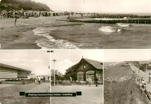 AK / Ansichtskarte 73924189 Graal-Mueritz_Ostseebad Strand Broiler Gaststaette An der Milchbar Seestern Promenade Inselhaus