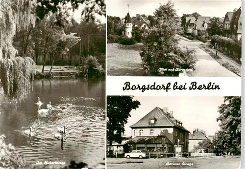 AK / Ansichtskarte 73924190 Borgsdorf Am Hubertussee Blick auf Borgsdorf Berliner Strasse