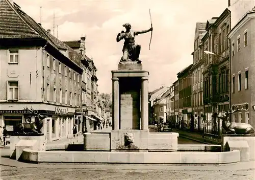 AK / Ansichtskarte  Grossenhain_Sachsen Dianabrunnen auf dem Karl Marx Platz