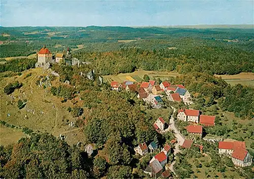 AK / Ansichtskarte 73924219 Hersbruck Burg Hohenstein Fliegeraufnahme