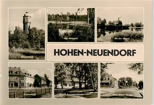 AK / Ansichtskarte 73924247 Hohen_Neuendorf Wasserturm Am Rotpfuhl An der Havel Levinstrasse Feierabendheim Karl Marx Strasse