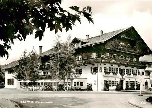 AK / Ansichtskarte 73924251 Oberammergau Hotel Wolf