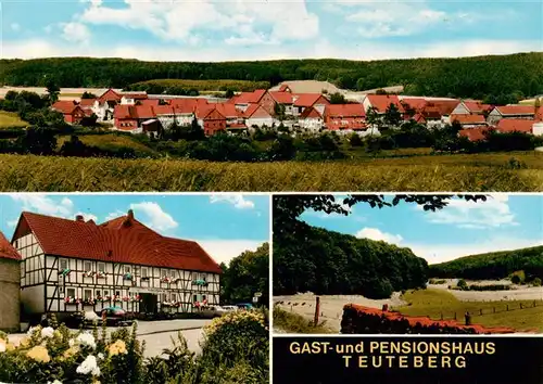 AK / Ansichtskarte 73924253 Schmillinghausen Gast und Pensionshaus Teuteberg Panorama