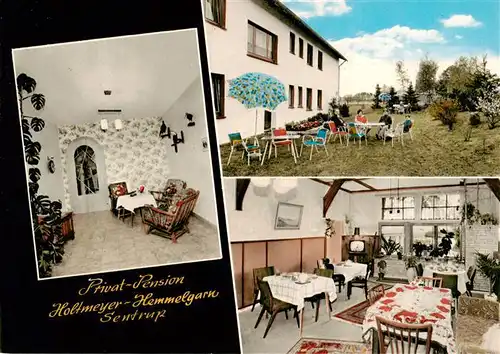 AK / Ansichtskarte 73924255 Sentrup Privat Pension Holtmeyer Hemmelgarn Gastraeume Gartenterrasse