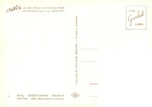 AK / Ansichtskarte  Mecki_Nr. Nr. 13 Diehl-Film HoeR ZU Ich komme