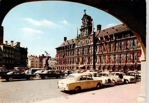 AK / Ansichtskarte  Anvers_Antwerpen Hotel de Ville Grand Place et Monument Brabo