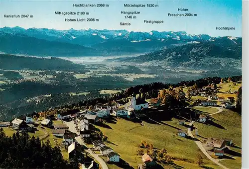 AK / Ansichtskarte 73924430 Sulzberg_Vorarlberg_AT Fliegeraufnahme