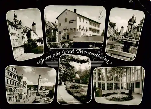 AK / Ansichtskarte  Bad_Mergentheim Sanatorium Kurhaus am Gartenweg Teilansichten