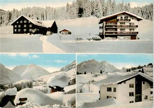 AK / Ansichtskarte  Hirschegg_Kleinwalsertal_Vorarlberg_AT Gaestehaus Mueller Winterpanorama