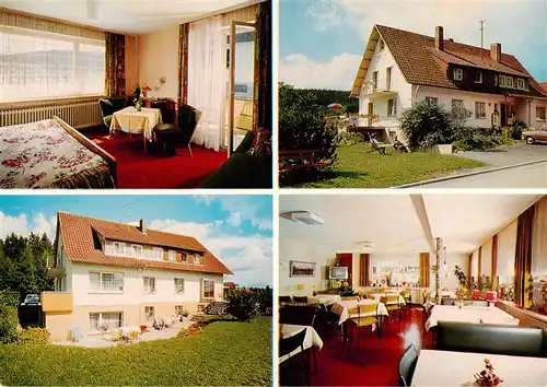 AK / Ansichtskarte  Lauterbad_Freudenstadt Pension Haus Inge Gastraum Zimmer