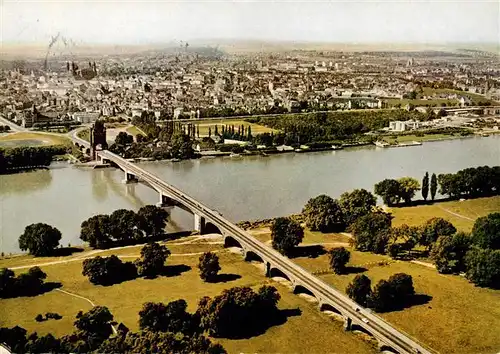 AK / Ansichtskarte  Worms_Rhein Fliegeraufnahme