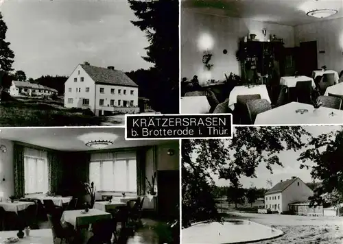 AK / Ansichtskarte  Kraetzersrasen_Brotterode Waldgaststaette des VEB Waelzkoerperfabrik Liebenstein