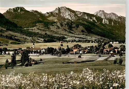 AK / Ansichtskarte  Trauchgau mit Schoenleiten Brandnerschrofen und Saeuling
