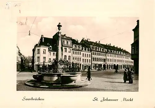 AK / Ansichtskarte  Saarbruecken St Johanner Markt