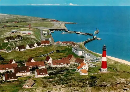 AK / Ansichtskarte 73924641 Hoernum_Sylt Fliegeraufnahme mit Leuchtturm