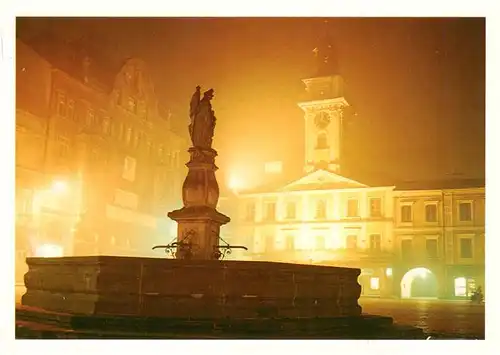 AK / Ansichtskarte  Cieszyn_Teschen_Oberschlesien_PL Rynek noca