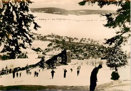 AK / Ansichtskarte 73924652 Oberwiesenthal_Erzgebirge Winterpanorama