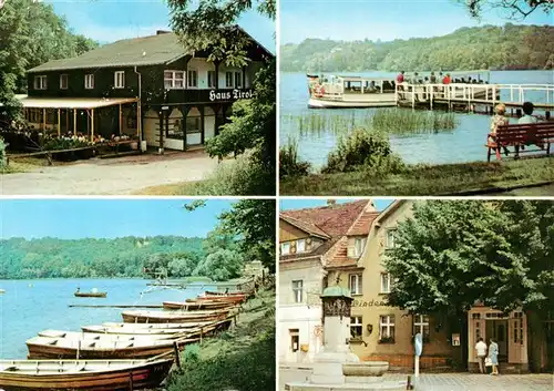 AK / Ansichtskarte  Buckow_Maerkische_Schweiz FDGB Milchbar Haus Tirol Am Schermuetzelsee Bootsverleih am Schermuetzelsee Am Markt