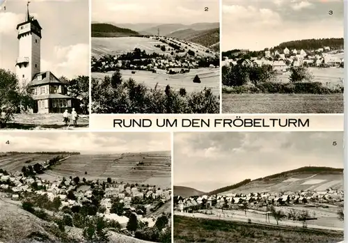 AK / Ansichtskarte  Oberweissbach_Thueringen Panorama Froebelturm Lichtenhain Deesbach Cursdorf