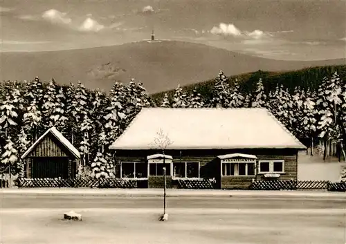 AK / Ansichtskarte  Torfhaus_Altenau_Harz Buntes Laedchen Schnellimbiss im Jaegerstuebchen