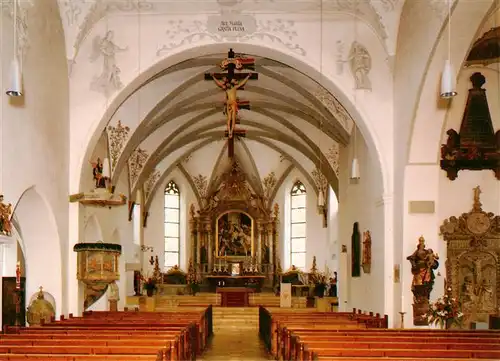 AK / Ansichtskarte  Aulendorf Katholische Pfarrkirche St. Martin Innenansicht