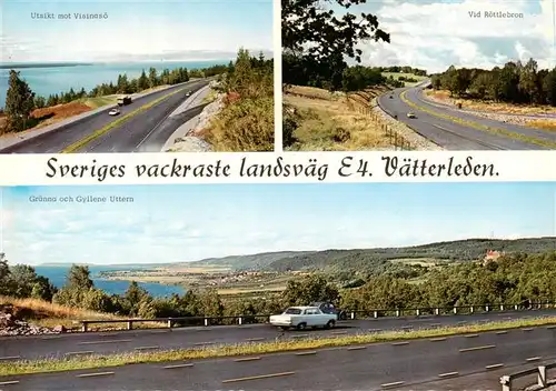 AK / Ansichtskarte 73924804 Vaetterleden Sveriges vackraste landsvaeg E 4 Panorama