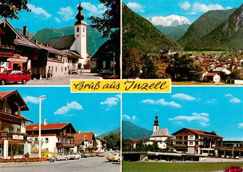 AK / Ansichtskarte  Inzell Teilansichten Kirche Panorama Alpen