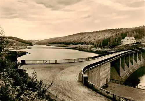 AK / Ansichtskarte  Koenigshuette_Harz Bodetalsperre Staumauer