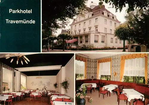 AK / Ansichtskarte 73924861 Travemuende_Ostseebad Parkhotel Restaurant