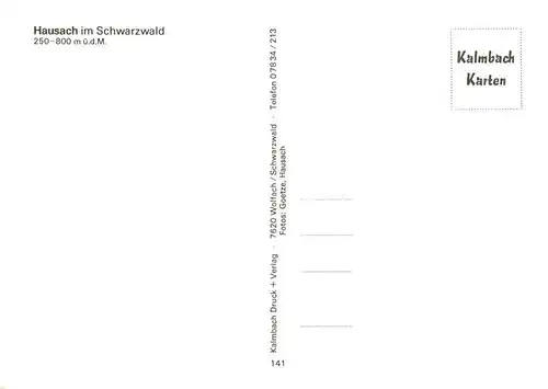 AK / Ansichtskarte 73924867 Hausach Orts und Teilansichten Schwimmbad Schwarzwaldhaus