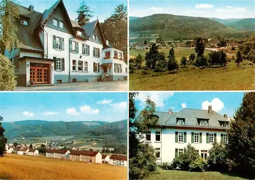 AK / Ansichtskarte  Herscheid_Sauerland Schullandheim Haus Habbel Panorama Landschaft