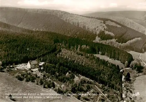 AK / Ansichtskarte  Willingen_Sauerland Wuppertaler Hof mit Ettels- und Mittelsberg