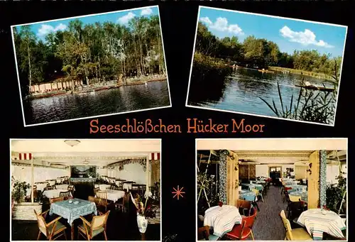 AK / Ansichtskarte 73924911 Spenge Seeschloesschen Huecker Moor Bootsverleih Tanzlokal Gaststaette