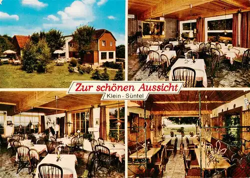 AK / Ansichtskarte  Klein-Suentel_Bad_Muender Gaststaette Pension Zur schoenen Aussicht Gastraeume