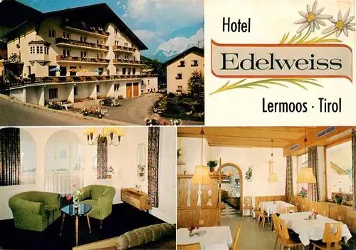 AK / Ansichtskarte  Lermoos_Tirol_AT Hotel Edelweiss Restaurant Fremdenzimmer