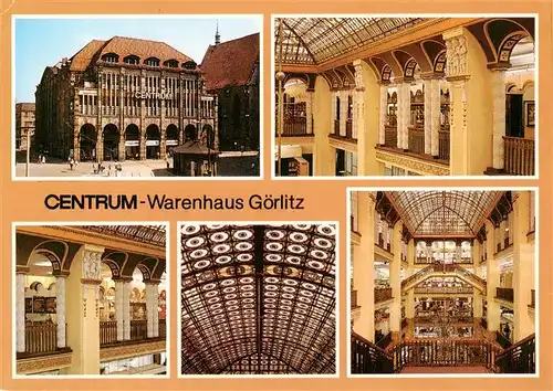 AK / Ansichtskarte 73924935 Goerlitz__Sachsen Centrum Warenhaus Lichthof Glaskuppel