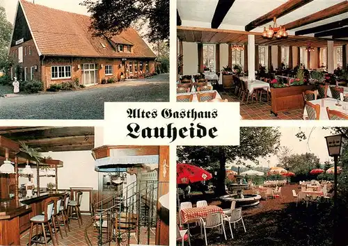 AK / Ansichtskarte 73924946 Telgte_Warendorf Altes Gasthaus Lauheide Gastraum Bar Gartenterrasse
