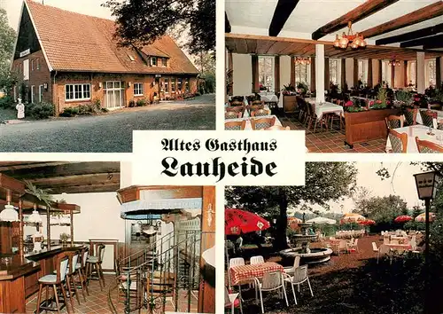 AK / Ansichtskarte  Telgte_Warendorf Altes Gasthaus Lauheide Gastraum Bar Gartenterrasse