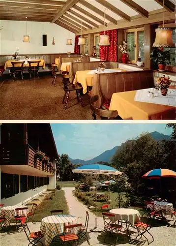 AK / Ansichtskarte 73924964 Brannenburg Hotel Gasthof Hubertus Gaststube Terrasse