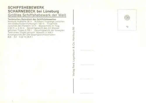 AK / Ansichtskarte 73924971 Scharnebeck_Lueneburg Schiffshebewerk Schleuse Fliegeraufnahme