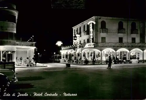 AK / Ansichtskarte  Lido_di_Jesolo_IT Hotel Centrale Notturno