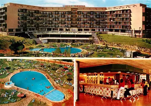 AK / Ansichtskarte 73925012 Lloret_de_Mar Hotel Samba Pool Fliegeraufnahme Bar