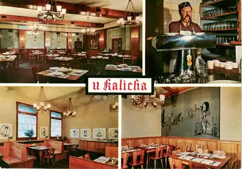 AK / Ansichtskarte 73925035 Praha_Prahy_Prague Restaurant U Kalicha Gastraeume