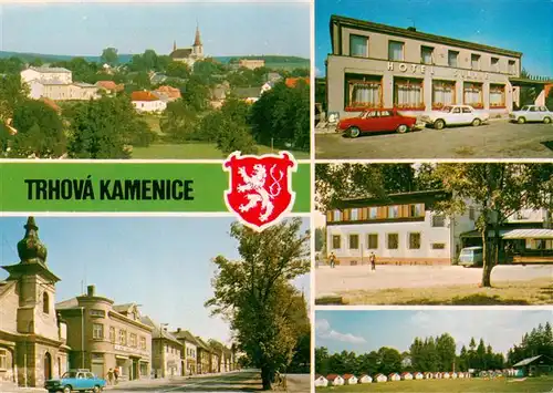 AK / Ansichtskarte  Trhova_Kamenice_CZ Panorama Hotel Jednoty slave Chata Elektroproga Hlinska u rybnika Dlouhy Pionyrskya rekreacni tabor Chrudika