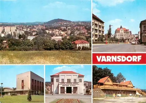 AK / Ansichtskarte  Varnsdorf_Warnsdorf_CZ Celkovy pohled Trida marsala Koneva Hotel Panorama Mestske divadlo Koliba na kaupalisti