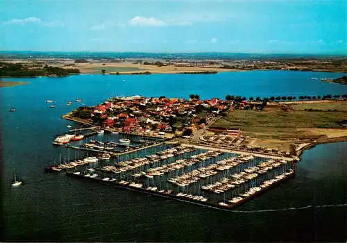 AK / Ansichtskarte  Maasholm an der Schlei Jacht und Fischereihafen Fliegeraufnahme