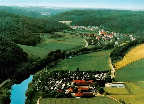 AK / Ansichtskarte 73925053 Pielenhofen Internationaler Campingplatz Blick ins Naabtal Fliegeraufnahme