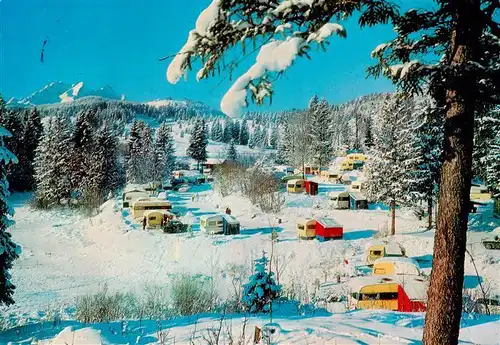 AK / Ansichtskarte 73925054 Klais-Kruen Winter Campingplatz Tennsee