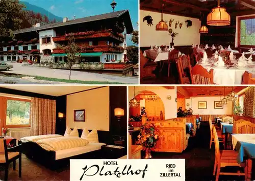 AK / Ansichtskarte  Ried_Zillertal Hotel Platzlhof Gastraeume Zimmer