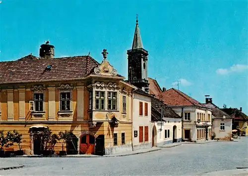 AK / Ansichtskarte  Rust_Burgenland Hauptplatz mit Buergerhaus Zum Auge Gottes